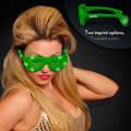 60 Day Custom Promo Green Light Up Slotted Sunglasses